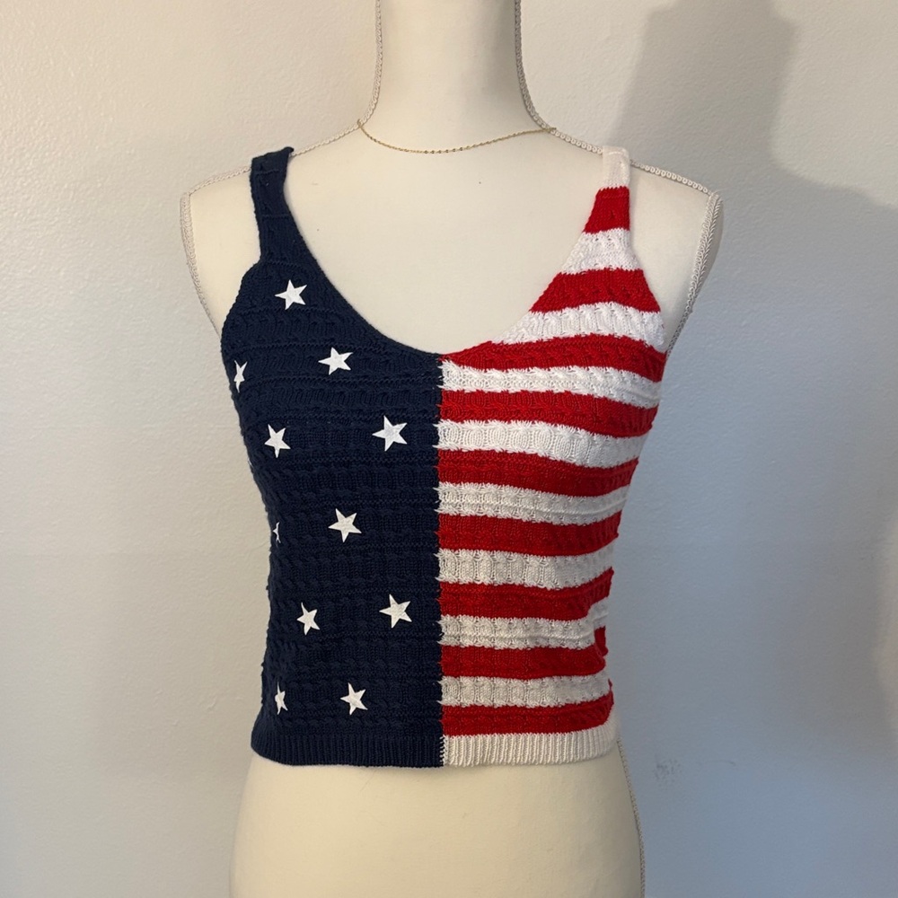 Moon & Madison Striped Knit in Red and White